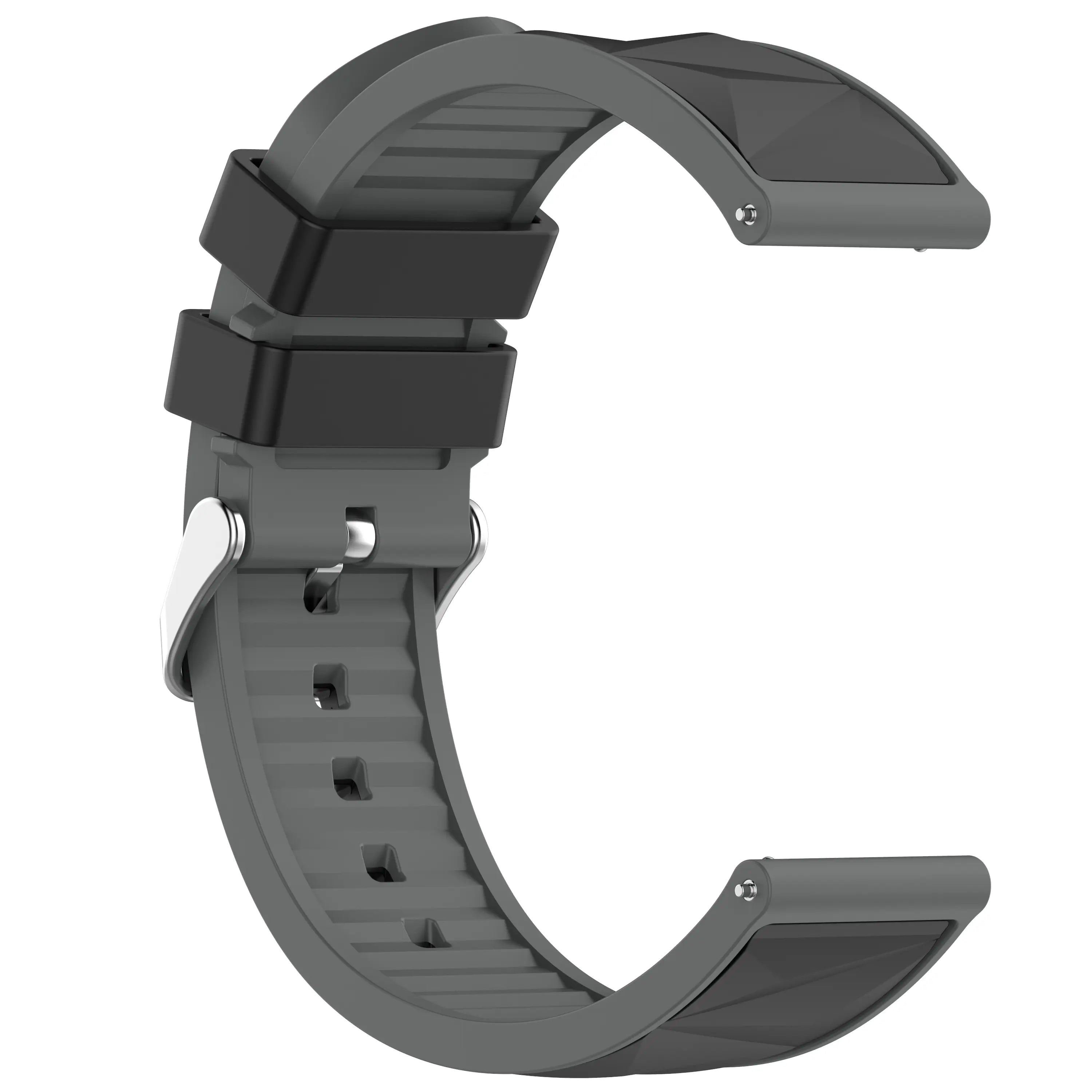 Amazfit Active 3 Premium Diamond Sport Strap (Black/Grey)