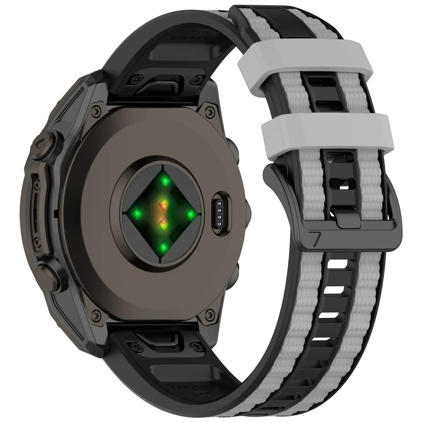 Garmin Tactix 8 - 47mm Sport Grain Armband (Schwarz/Grau)