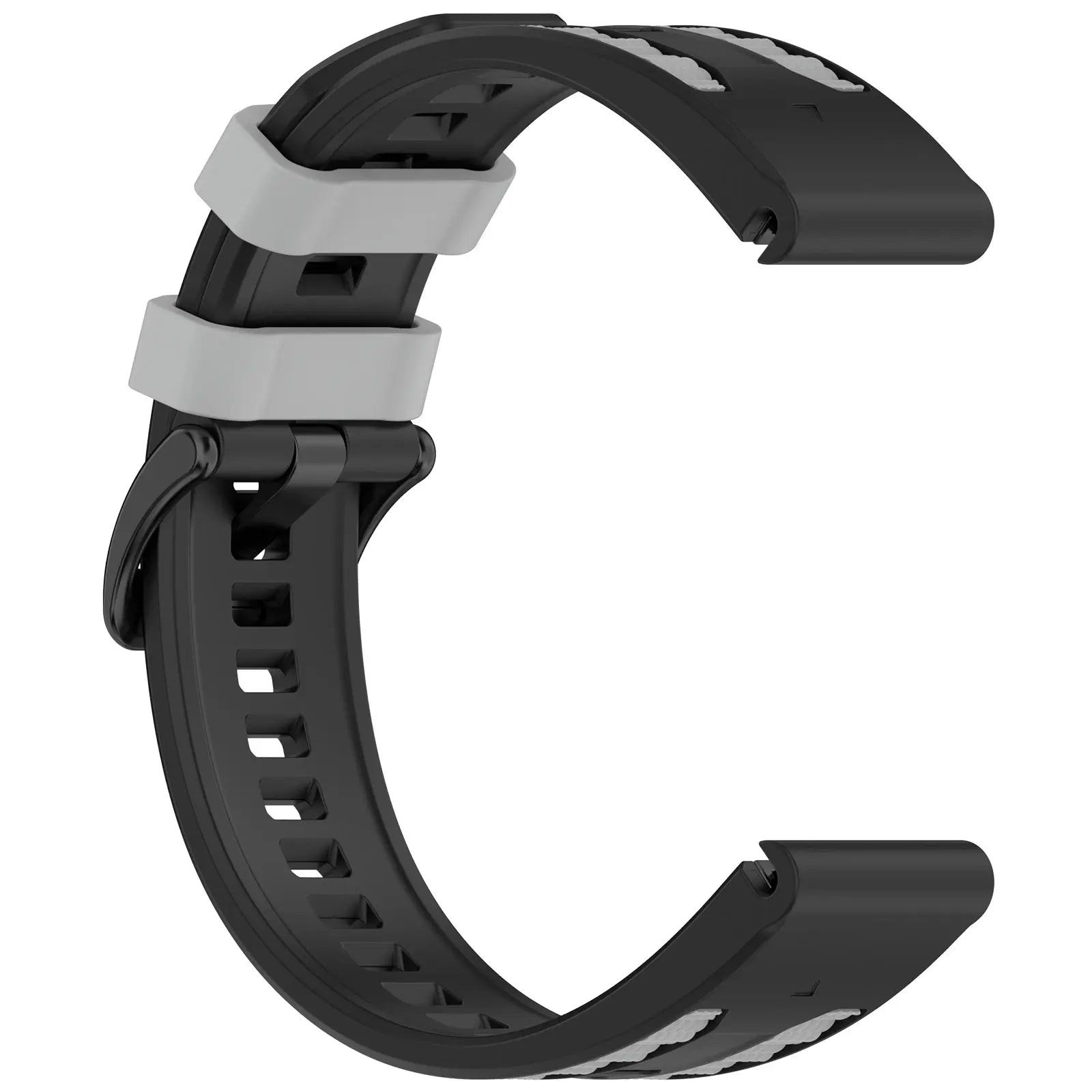 Garmin Quatix 3/6x/7x Sport Grain Armband (Schwarz/Grau)