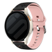 Coros Pace 2 Flower Silikonarmband (Schwarz/Helles Rosa)
