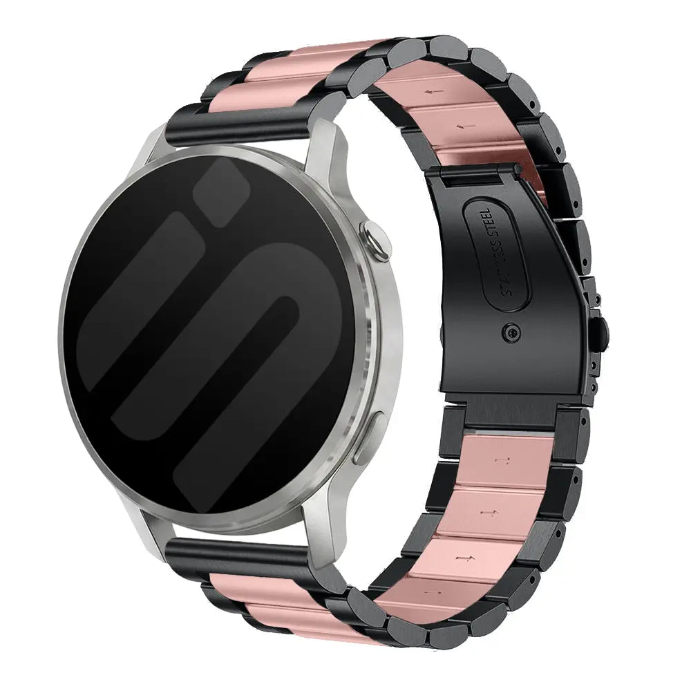 Garmin Forerunner 70 Stahlarmband (Schwarz/Rosa)