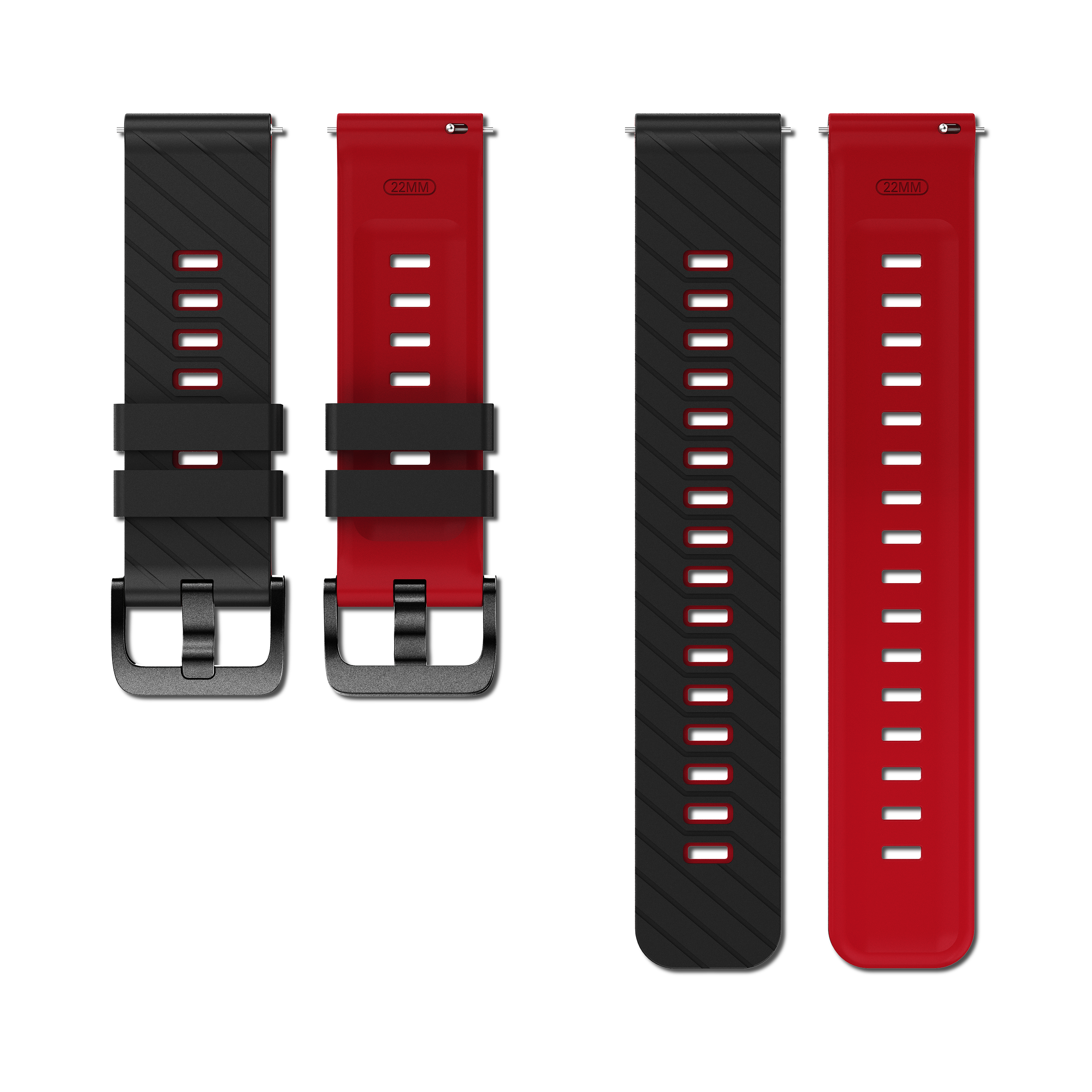 Polar Grit X Twill Sport Strap (Black/Red)