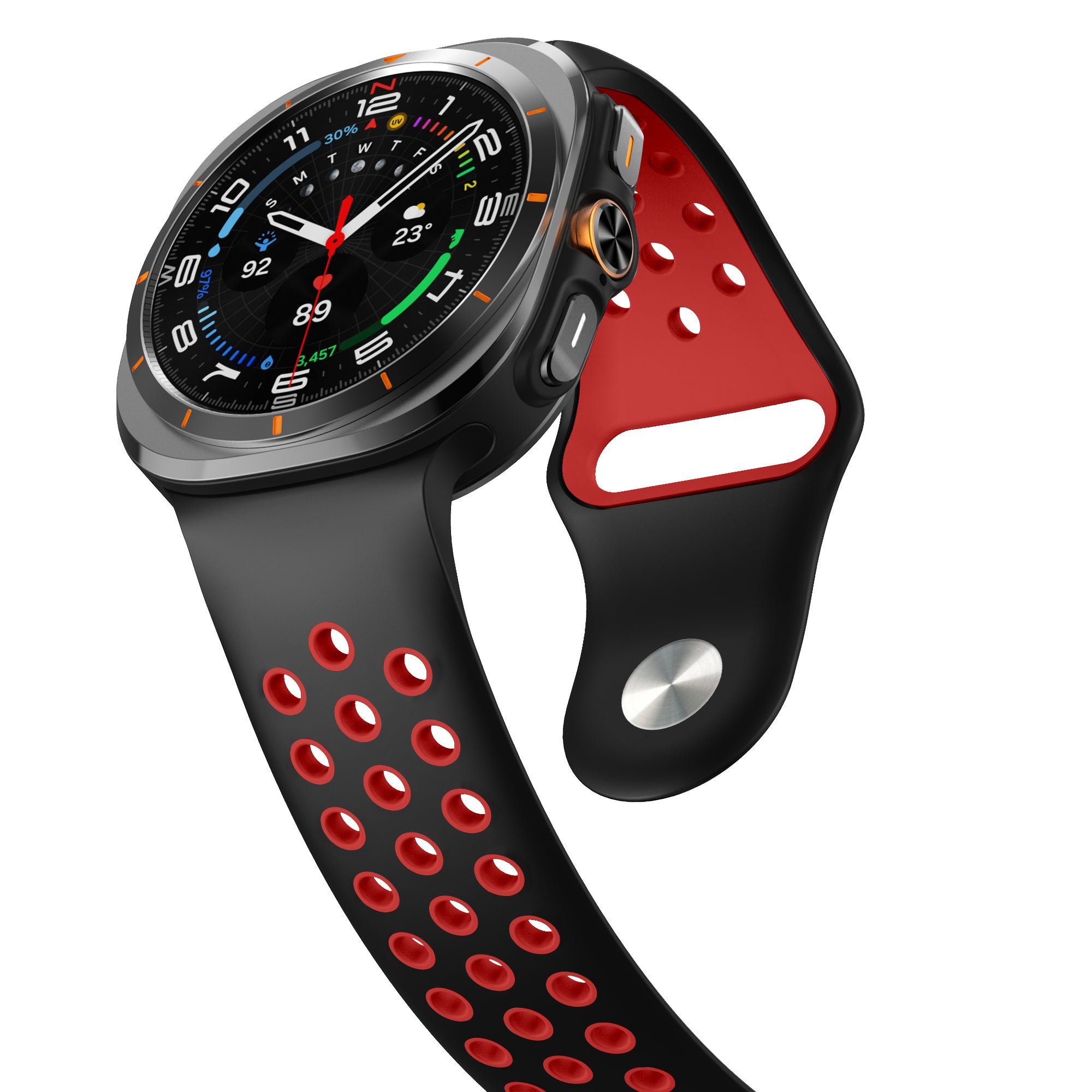 Samsung Galaxy Watch Ultra Sport Strap (Black/Red)