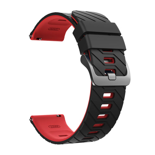 OnePlus Watch 3 Twill Sportarmband (Schwarz/Rot)