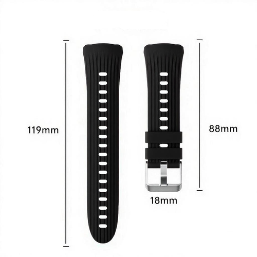 Huawei Watch 5 - 42mm Silikonarmband 'Perfect Fit' (Schwarz)