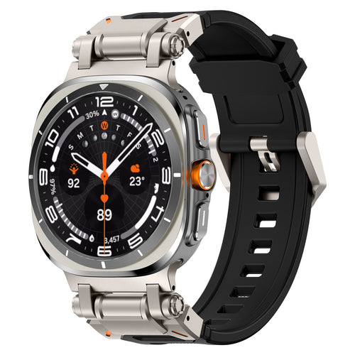Samsung Galaxy Watch Ultra 'Explorer' TPU Strap (Black with Titanium)