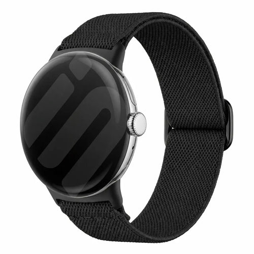 Google Pixel Watch 1/2 Elastisches Armband (Schwarz)