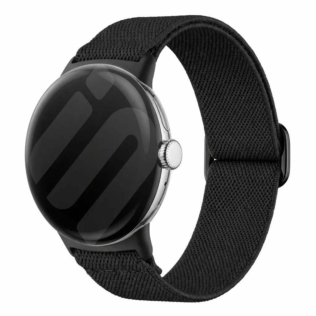 Google Pixel Watch 1/2 Elastisches Armband (Schwarz)
