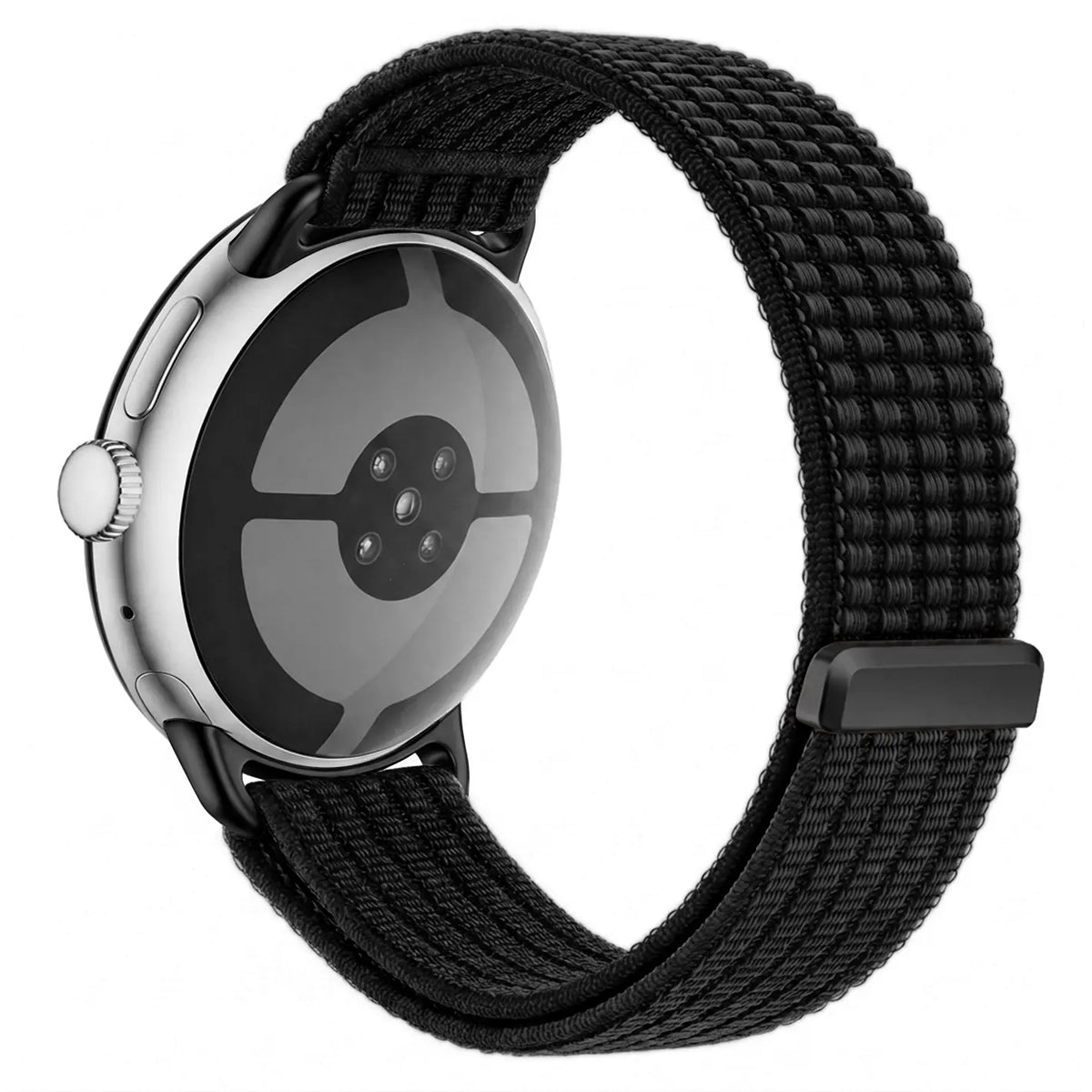 Google Pixel Watch 1/2 Ultradünnes Nylonband (Schwarz)