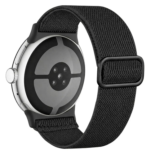 Google Pixel Watch 1/2 Elastisches Armband (Schwarz)