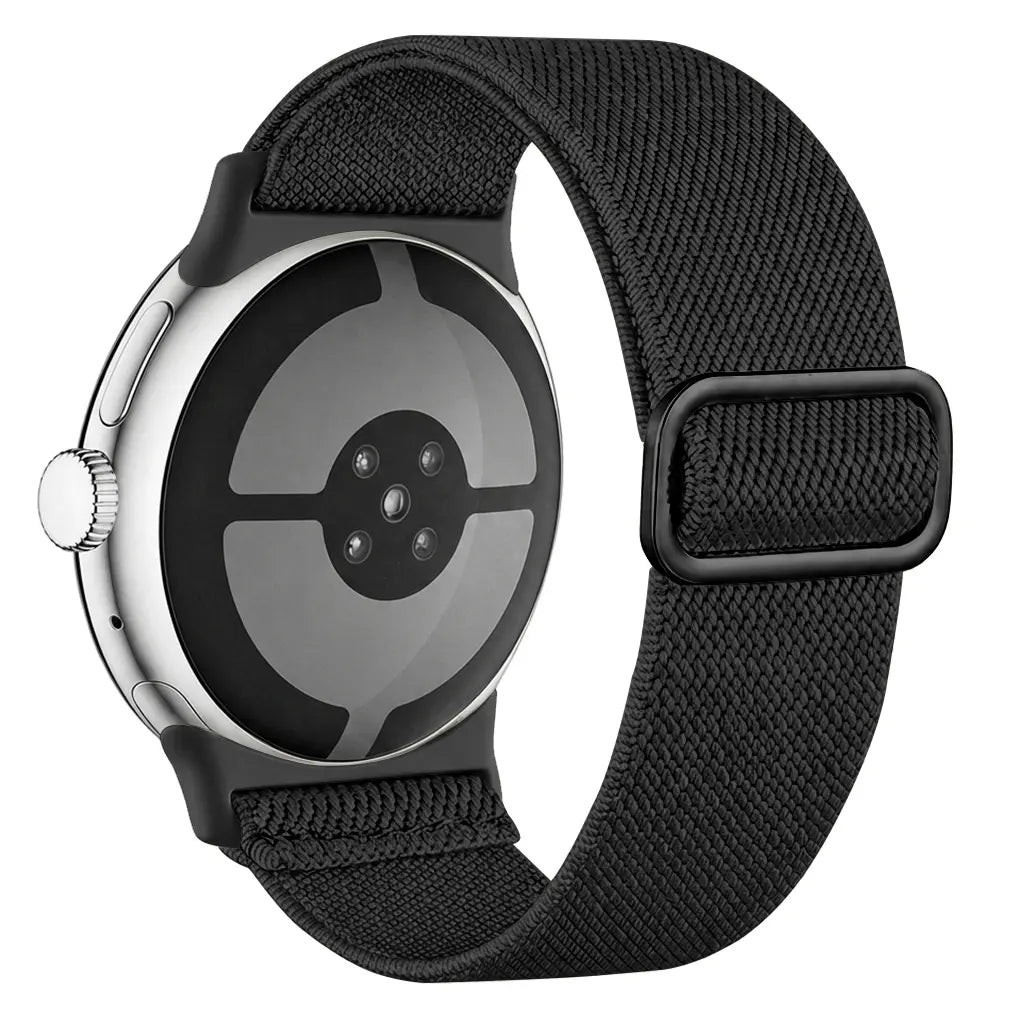 Google Pixel Watch 1/2 Elastisches Armband (Schwarz)