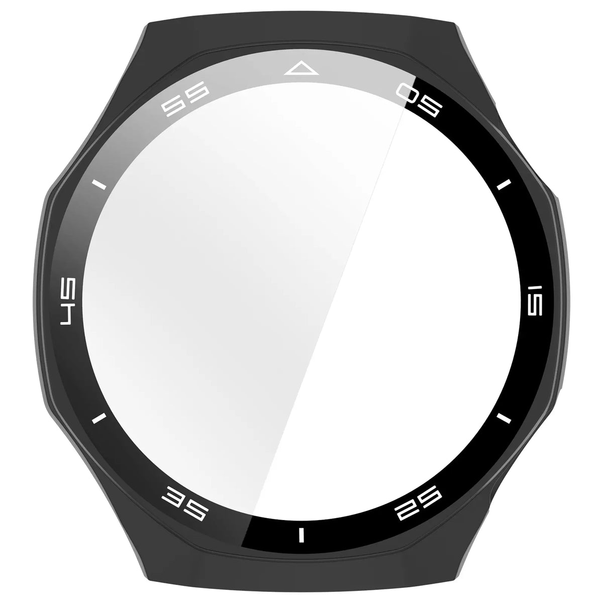 Huawei Watch GT 7 Pro Bezel PC Hülle mit Glas (Mattschwarz)