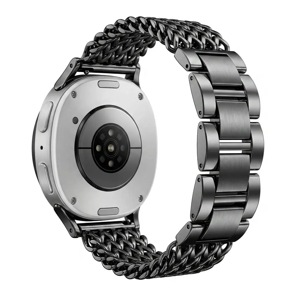 Samsung Galaxy Watch 8 - 44mm Metall Mesh Armband (Schwarz)
