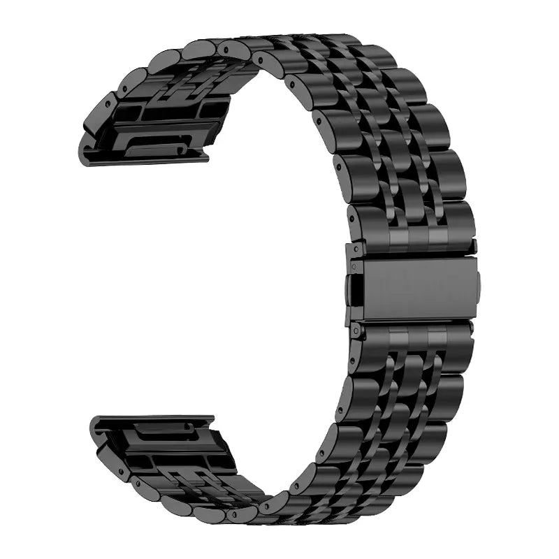 Garmin Epix Pro (Gen 2) 42mm Premium '7 bead' Steel Strap (Black)