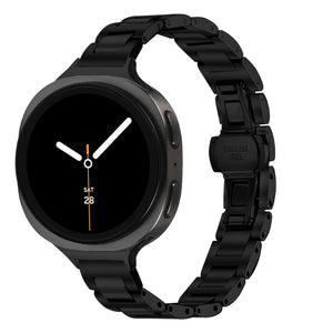 Samsung Galaxy Watch 8 Classic Slimfit Stahlarmband (Schwarz)