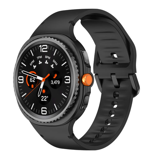 Samsung Galaxy Watch 8 Classic Silikonarmband (Schwarz)