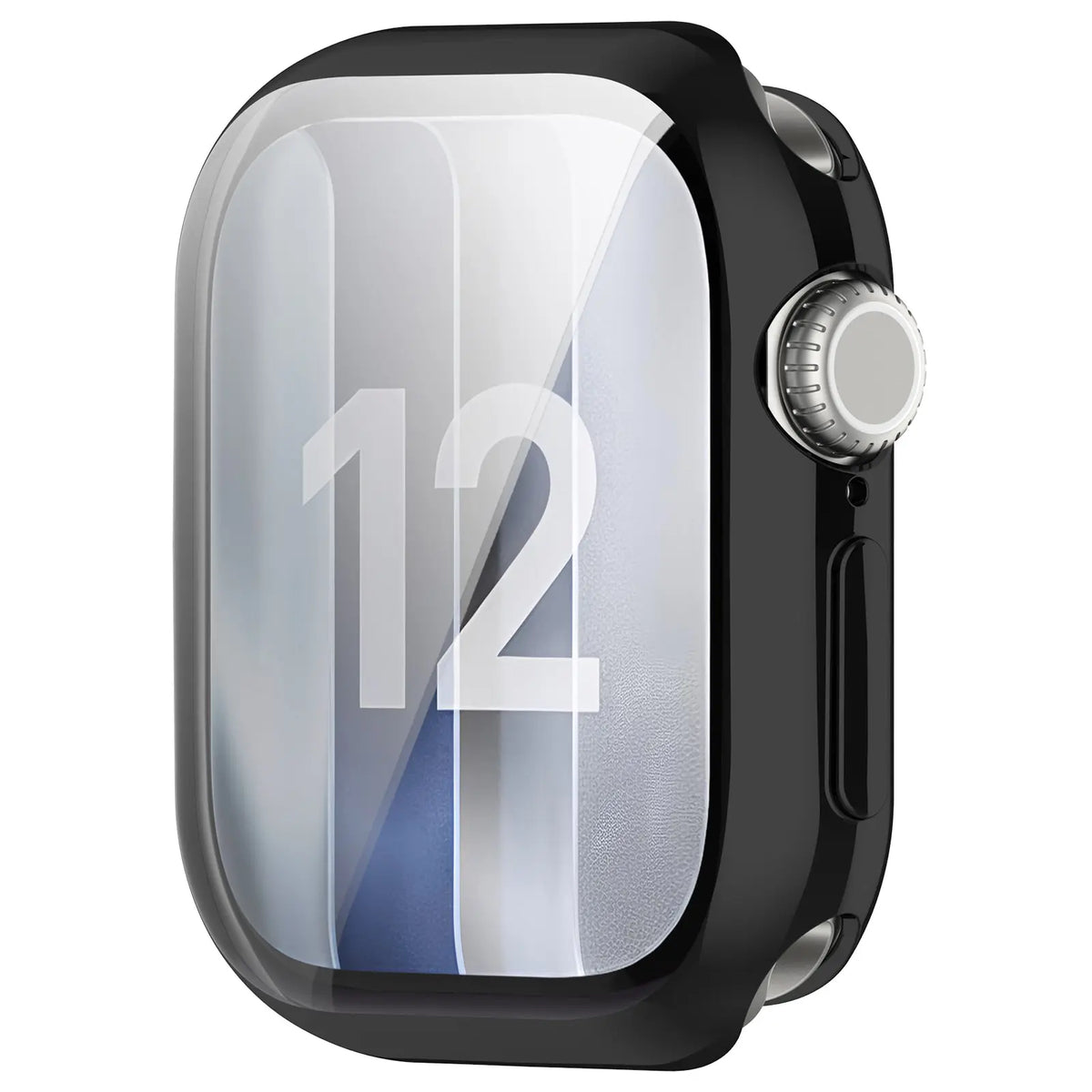 Apple Watch 12 - 46mm TPU Hülle Rundumschutz (Schwarz)