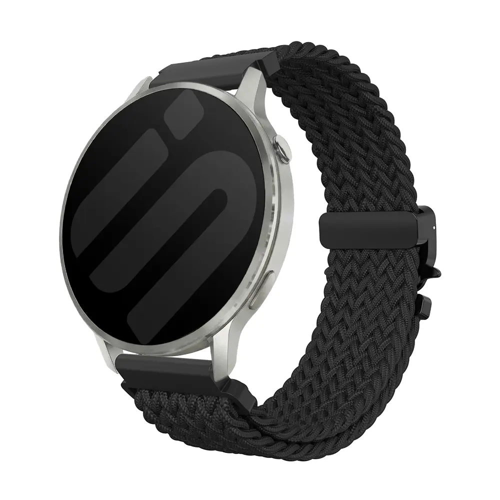 Garmin Forerunner 70 Geflochtenes Armband mit P-Schnalle (Schwarz)