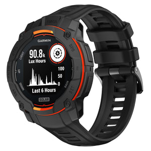 Garmin Instinct 3 - 45mm Silikonarmband 'Perfect Fit' (Schwarz)