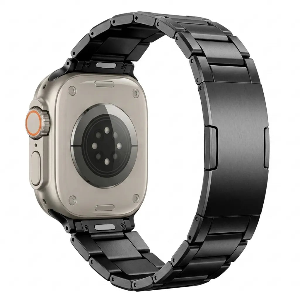 Apple Watch Raffiniert Titanarmband (Schwarz)