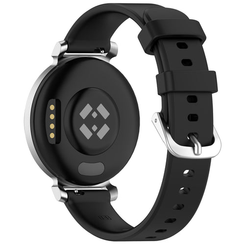 Pebble Round 2 - 14mm Silicone Classic Strap (Black)