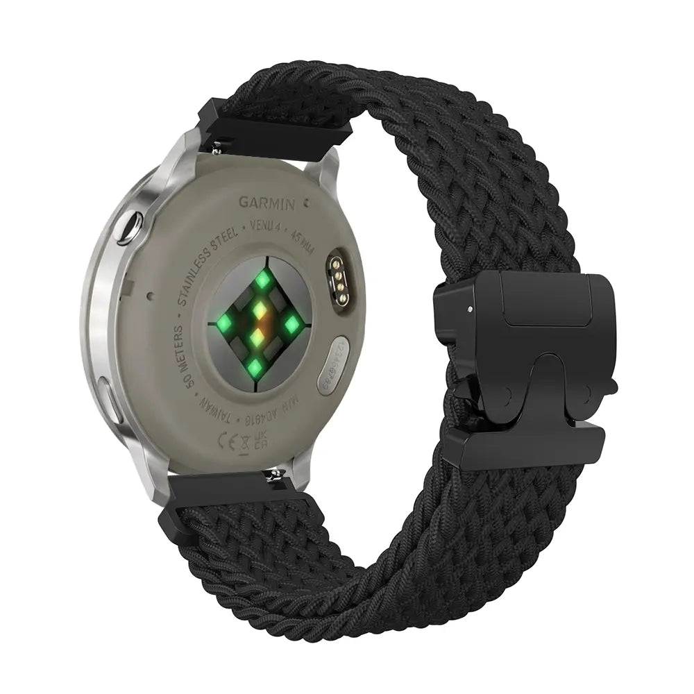 Garmin Forerunner 70 Geflochtenes Armband mit P-Schnalle (Schwarz)