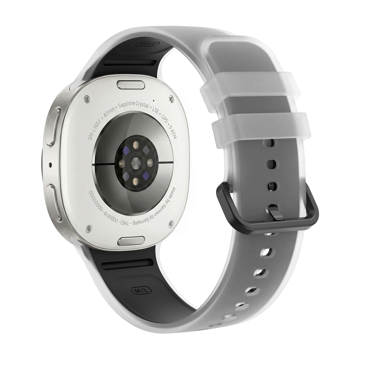 Samsung Galaxy Watch 8 - 44mm Jelly Silkonarmband (Schwarz)