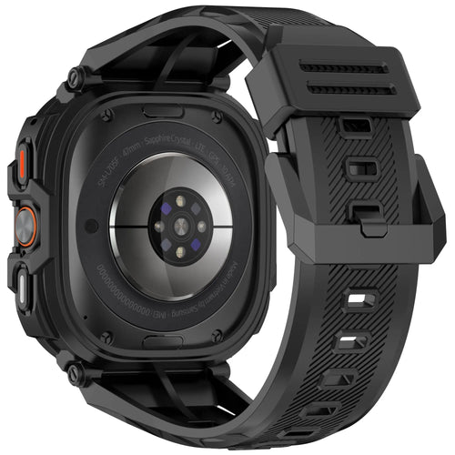 Silicone TPU Strap with Frame, black