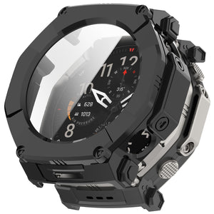Amazfit T-Rex Ultra 2 PC Hülle mit Glas (Schwarz)