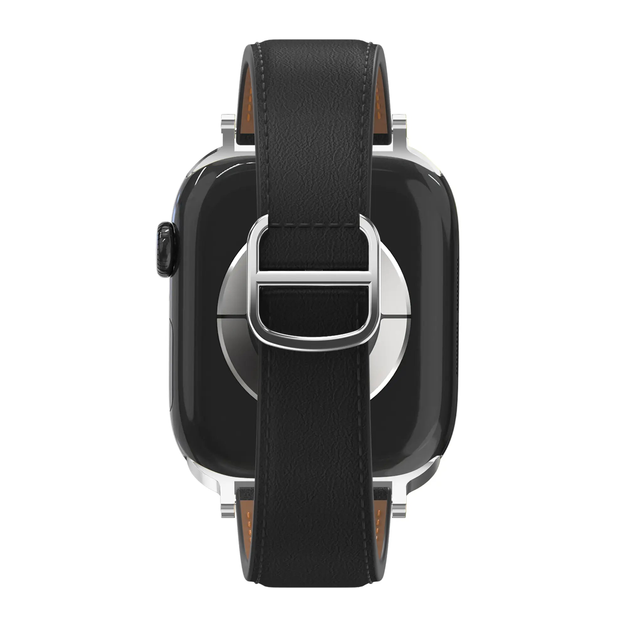 Bandz Apple Watch Lederarmband 'D-Type' (Schwarz)