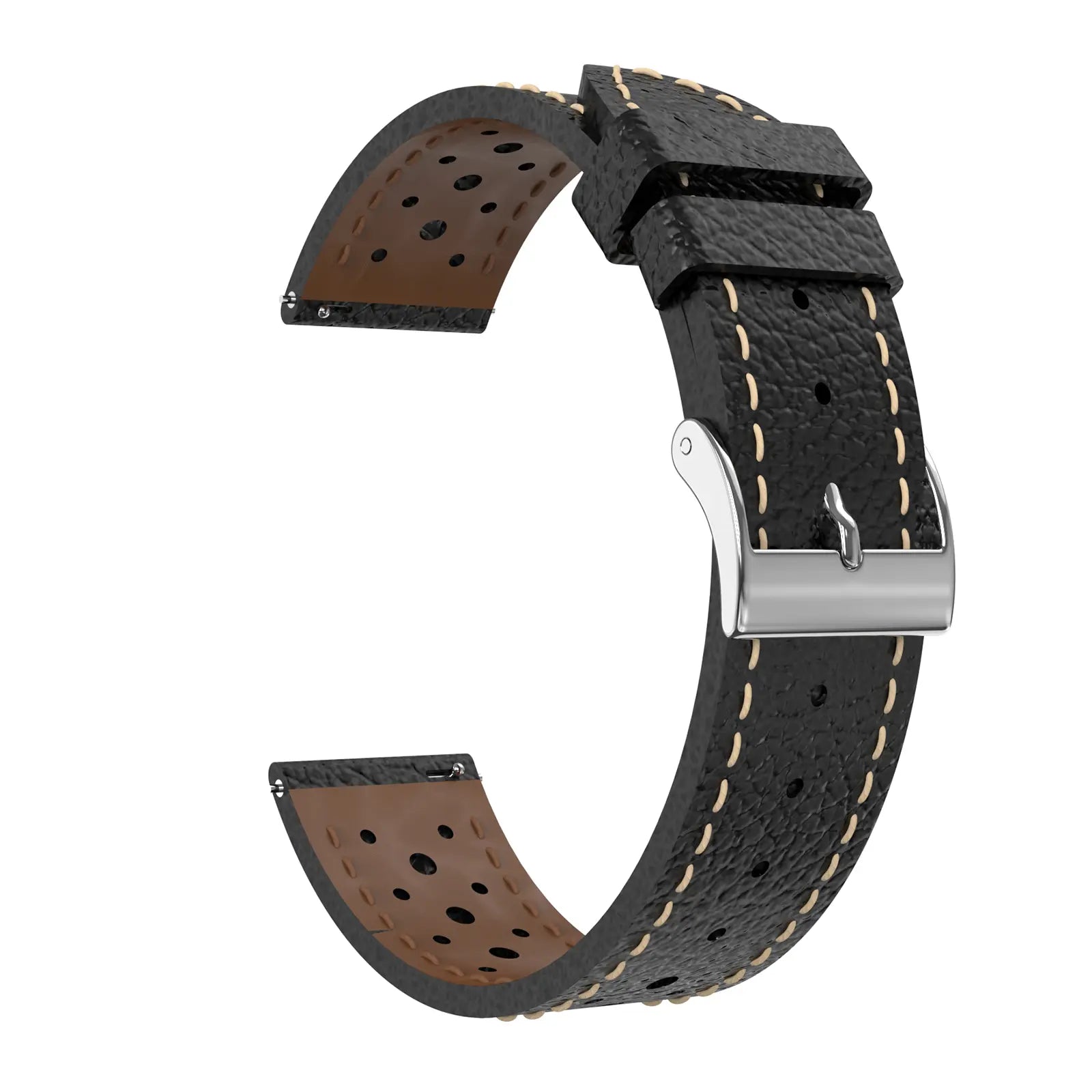 Polar Ignite Zephyr Leather Strap (Black)