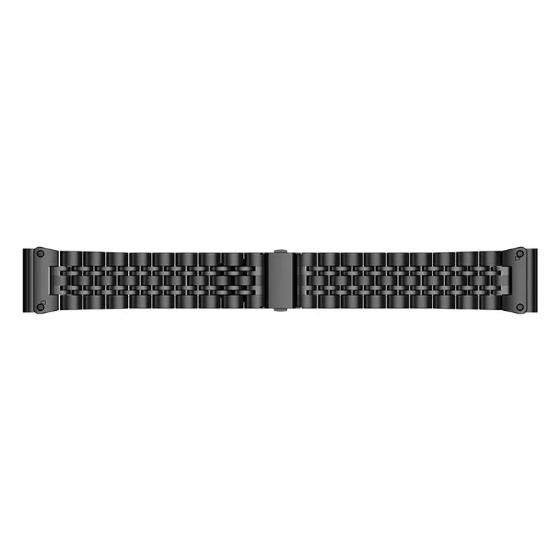 Garmin Quatix 8 - 47mm Premium '7 bead' Steel Strap (Black)