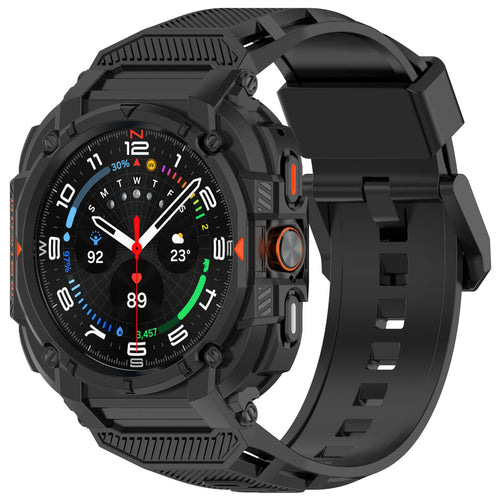 Samsung Galaxy Watch Ultra TPU-Armband mit integrierter Hülle (Schwarz)