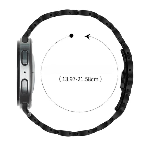 Samsung Galaxy Watch 8 Classic Slimfit Stahlarmband (Schwarz)