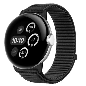 Google Pixel Watch 3 - 41mm Wave Nylonarmband (Schwarz)