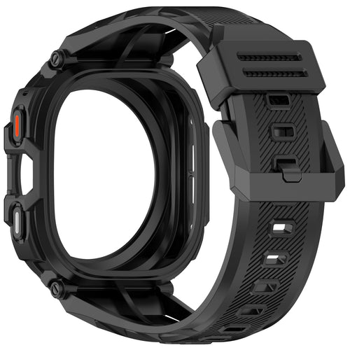 Samsung Galaxy Watch Ultra TPU-Armband mit integrierter Hülle (Schwarz)