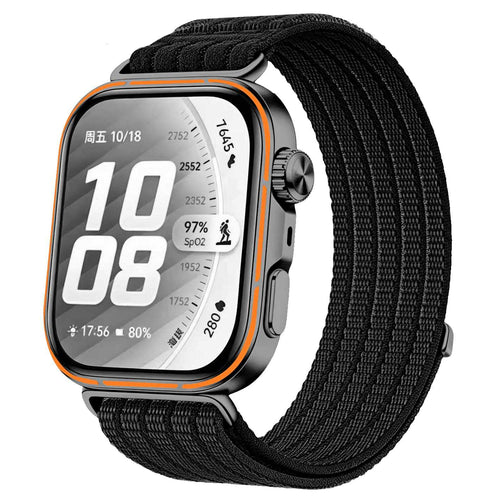 Huawei Watch Fit 3 Ultra Thin Nylon Strap (Black)