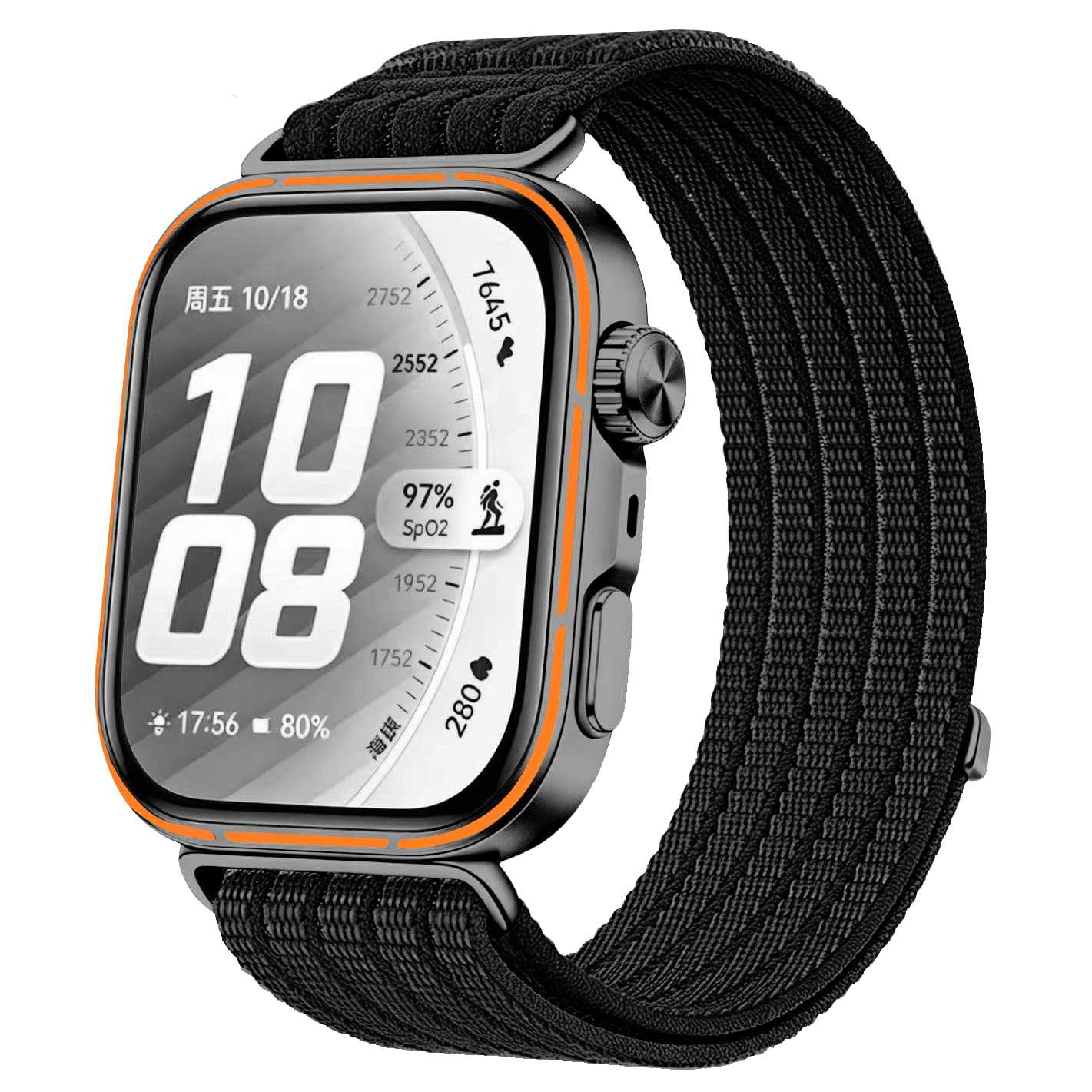 Huawei Watch Fit 3 Ultra Thin Nylon Strap (Black)