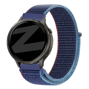 Bandz Garmin Forerunner 265s Nylon Loop Strap (Dark Blue Mix)