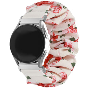 Samsung Galaxy Watch 6 Classic 43mm Scrunchie Strap (Flowers)