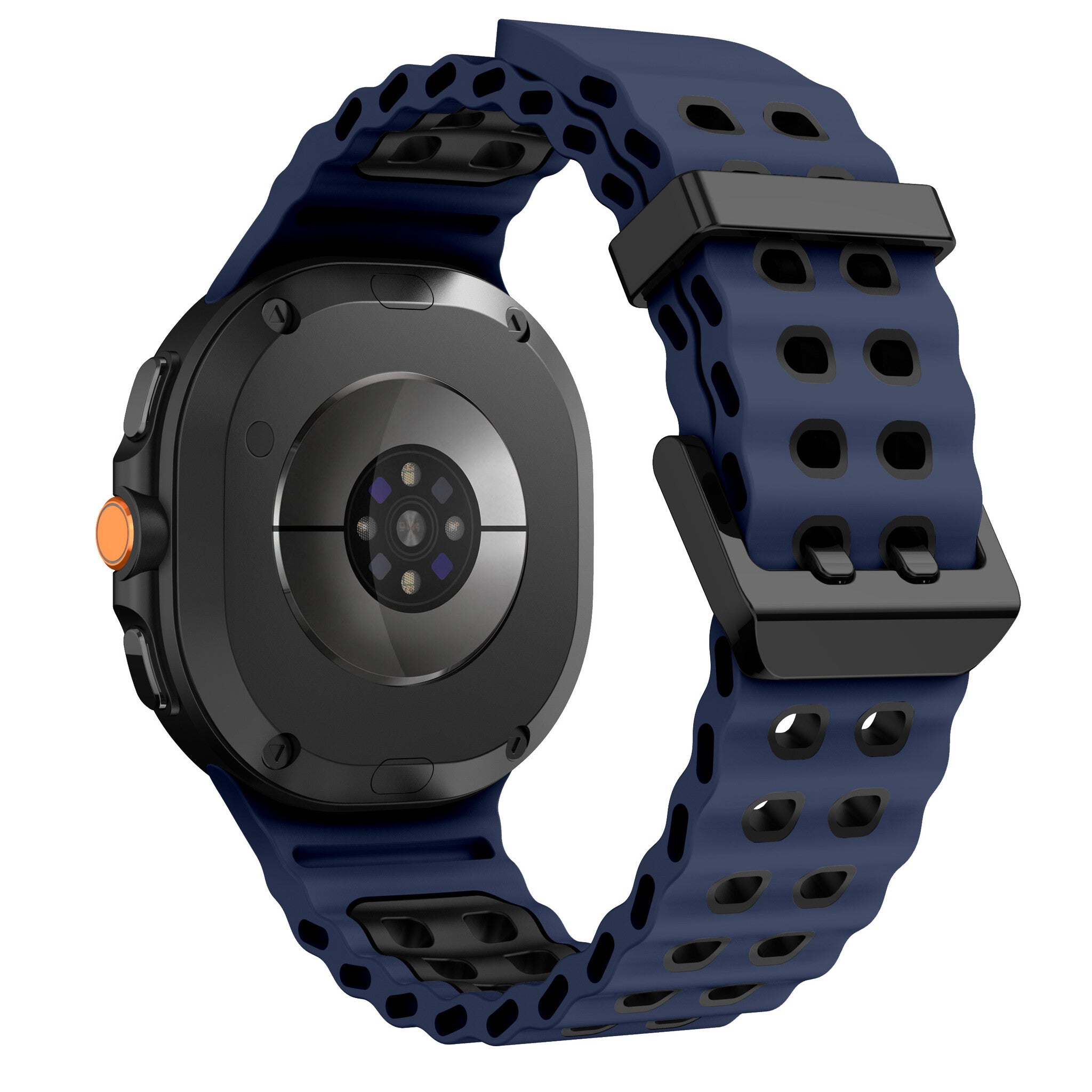 Samsung Galaxy Watch 8 - 44mm Ocean Armband (Blau/Schwarz)