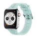 Apple Watch Silikonarmband mit Muster (Ozeangrün)