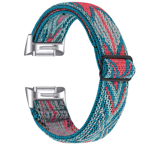 Fitbit Charge 6 Elastisches Armband (Hellblau Mix)