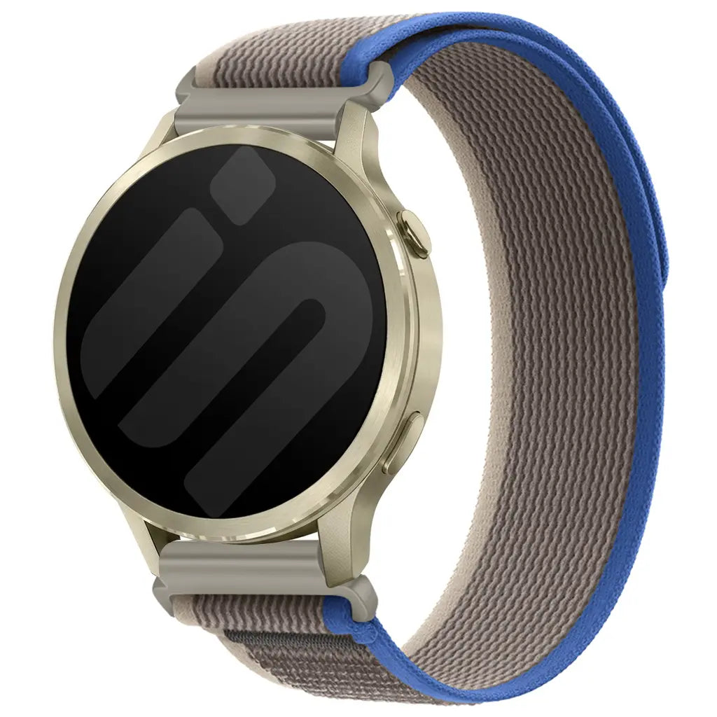 Garmin Forerunner 255 Trail Nylonarmband (Grau/Blau)