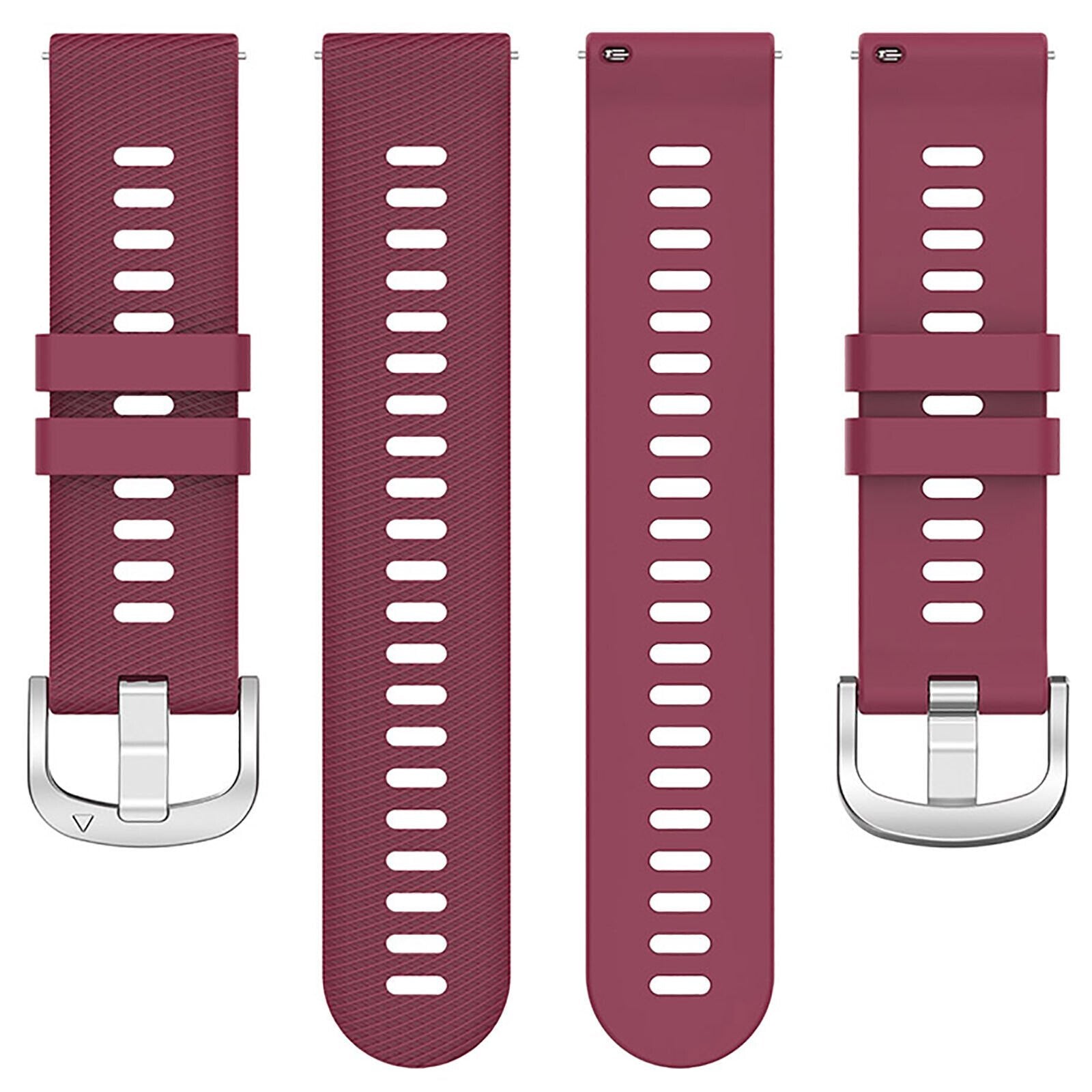 Garmin Vivomove Luxe Silicone Strap (Wine Red)