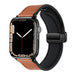 Apple Watch D-Buckle Leather Strap (Brown)
