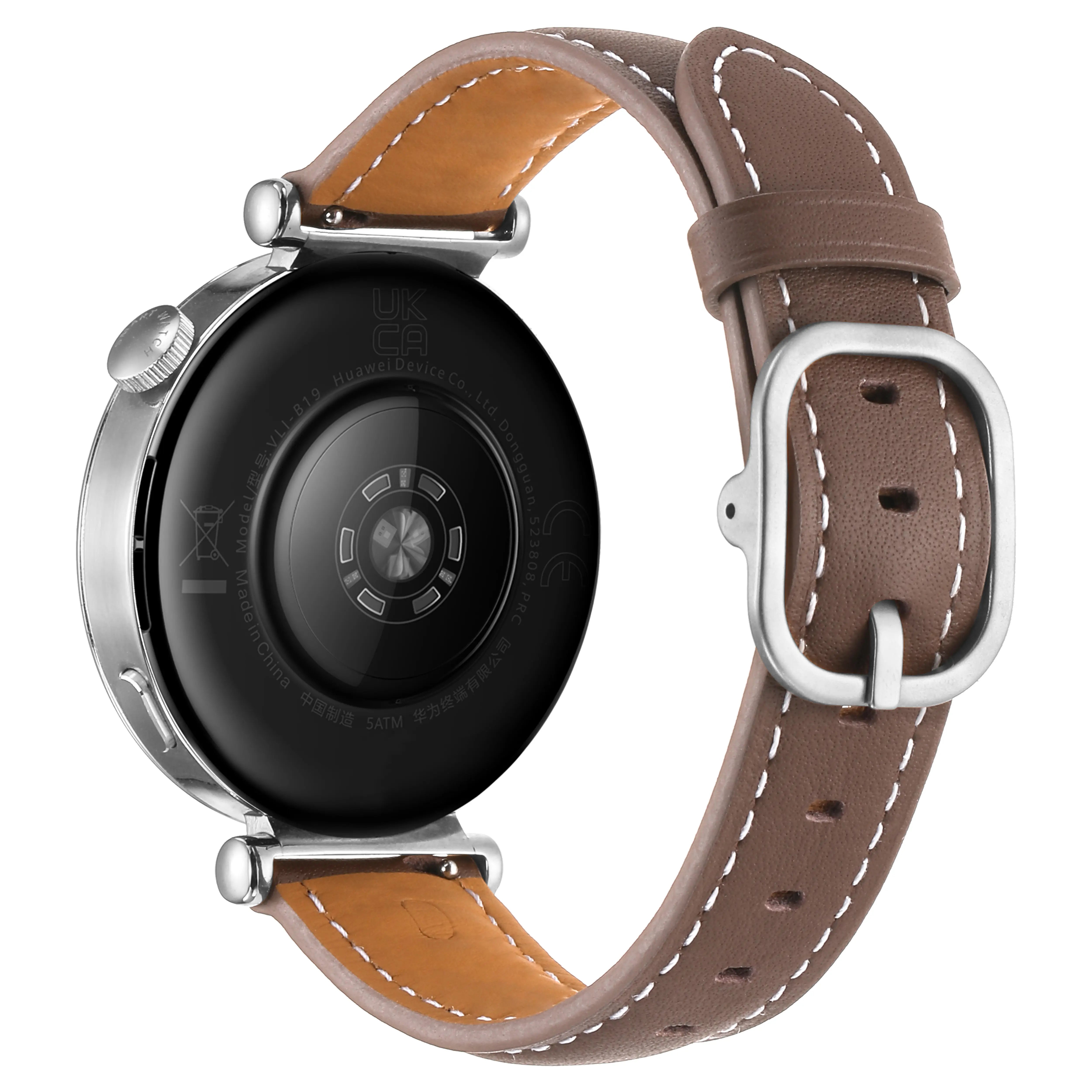 Fossil Gen 5e - 42mm Square Lederarmband (Braun)
