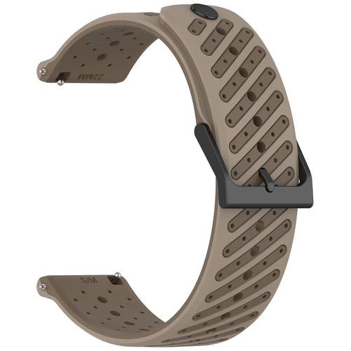 ICE Fit 1.78 Striped Silicone Strap (Brown)