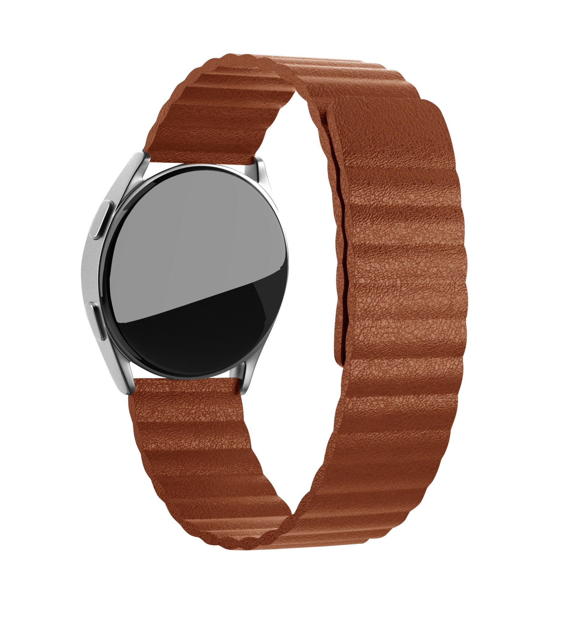 Withings ScanWatch 2 - 42mm Leather Loop Strap (Brown)