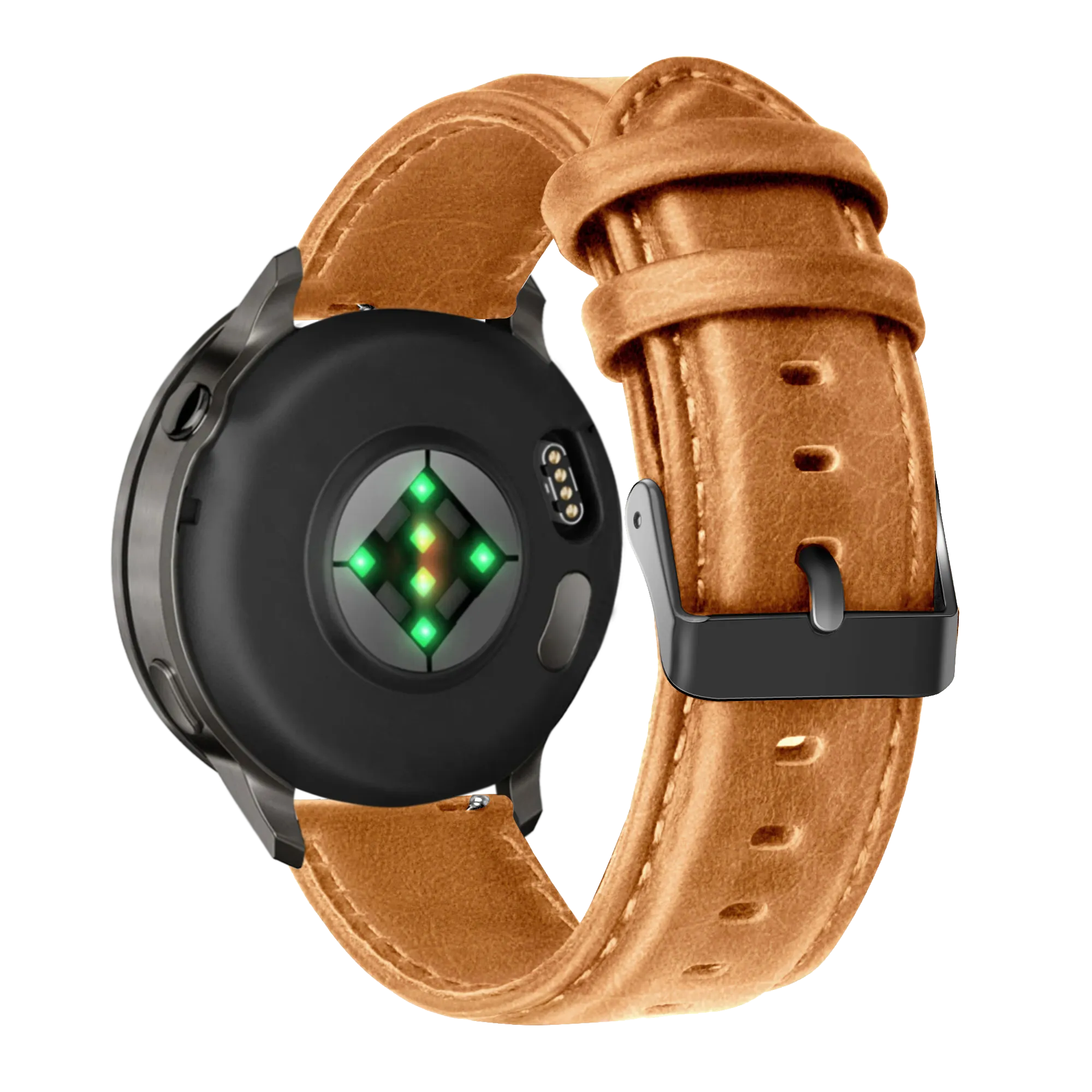 Bandz Garmin Forerunner 170 Lederarmband 'Classic' (Braun)
